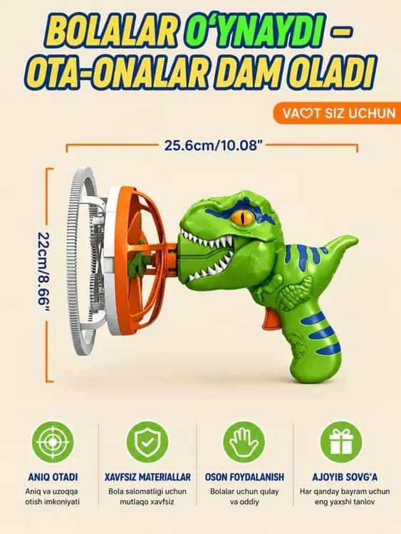 Sehrli Dino Pufakcha Pistoleti — 3