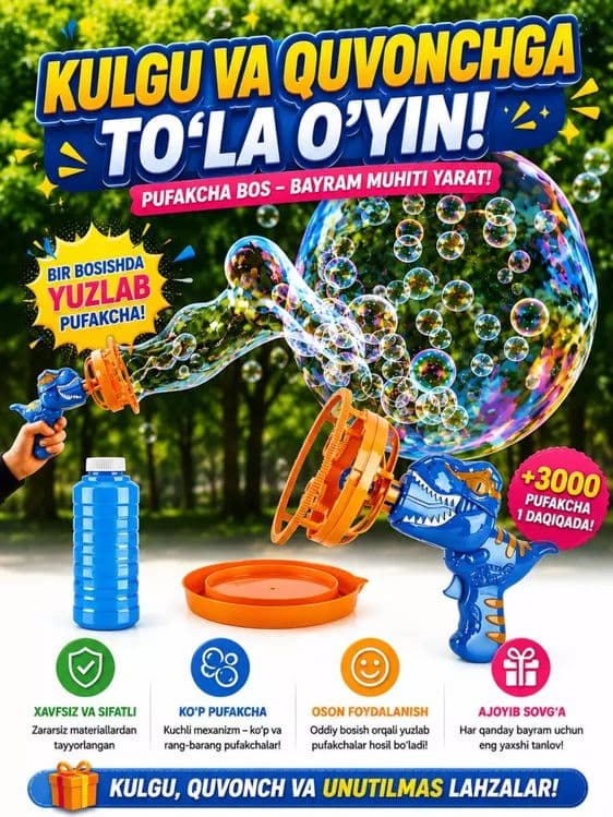 Sehrli Dino Pufakcha Pistoleti — 4