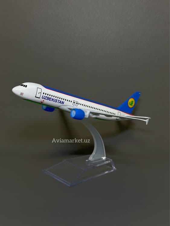 Самолет AIRBUS A320 Uzbekistan Airways (100% металл отличный подарок) — 2