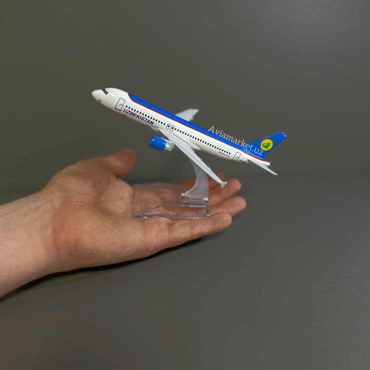 Самолет AIRBUS A320 Uzbekistan Airways (100% металл отличный подарок) — 4