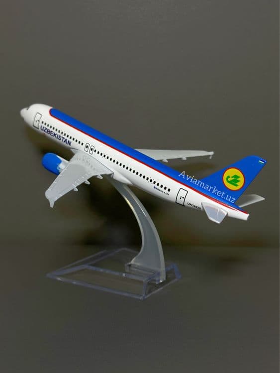 Самолет AIRBUS A320 Uzbekistan Airways (100% металл отличный подарок) — 6