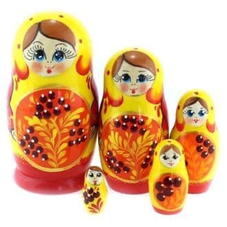 Матрешка Хохлома  ручная работа — 2