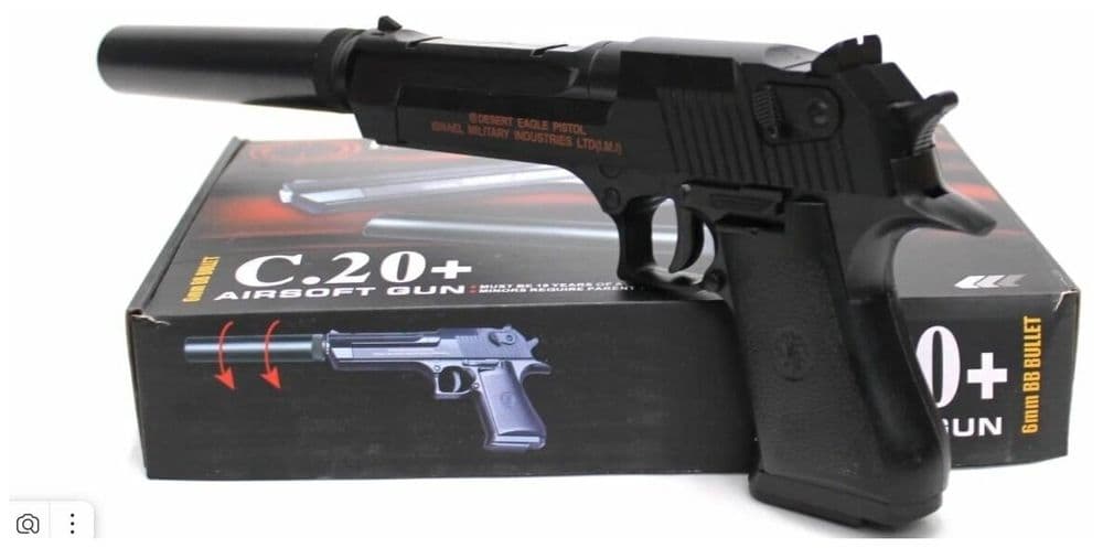 Temir pistolet uyinchoq. Glock 15A Desert Eagle va har hil turdagilari — 2