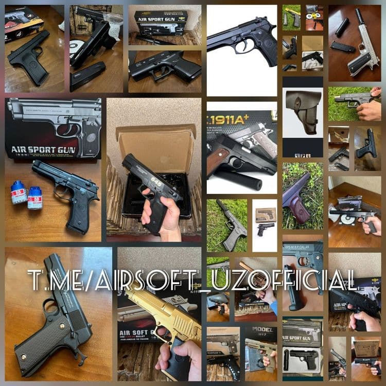 Pistolet tupponchalar to'pponchalar пистолет железный аирсофт метал — 1