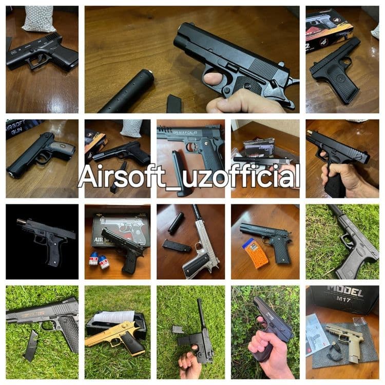Pistolet tupponchalar to'pponchalar пистолет железный аирсофт метал — 2