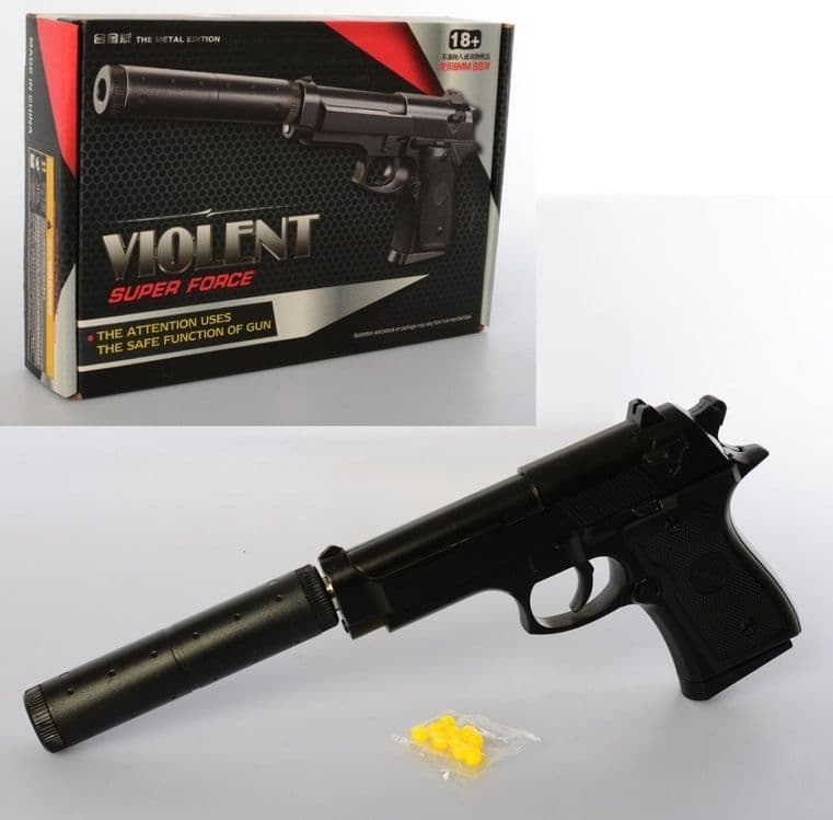Airsoft gun Strikeball 6mm Temir железный пистолет металлический — 8