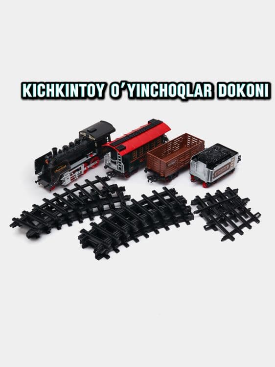 Железная дорога, Поезд Игрушки Poezd O’yinchoq kichkintoy Skidkada — 1