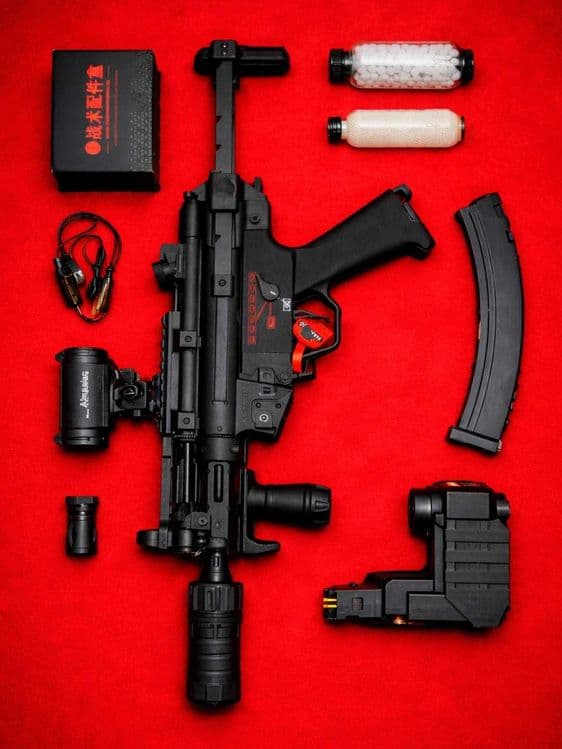 Страйкбольный пистолет-пулемёт СКБ, temir miltiq orbiz 416, kalash 47 — 2