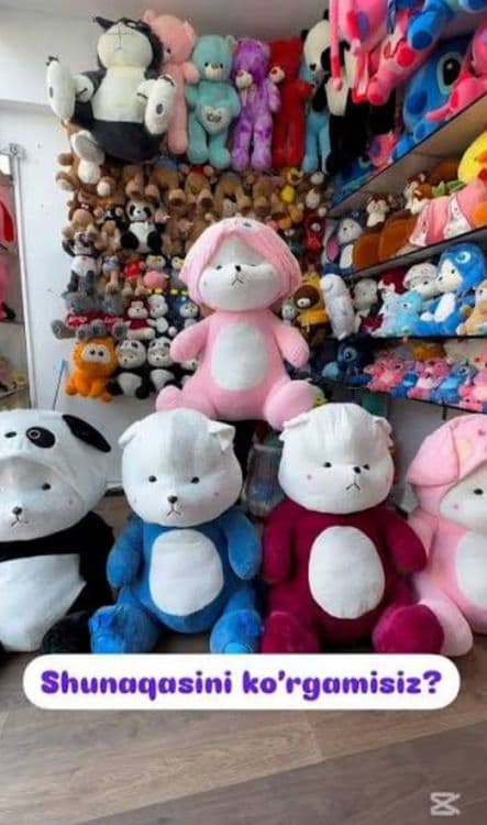 Тедди Teddi Tedi 1oo% (original yumshoq)30sm 3m narxi ozgaradi) — 1