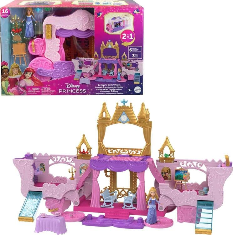 Disney Princess от Mattel, трансформирующийся набор «Карета в замок» — 5