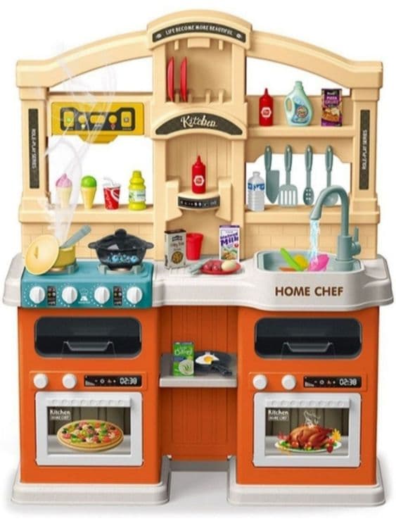! Детская игровая кухная Talanted chef c водой набом 77посуды пр — 1