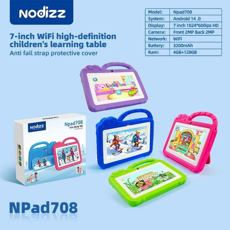 Bolalar plansheti Nodizz Npad 708, Детский умные планшет — 4
