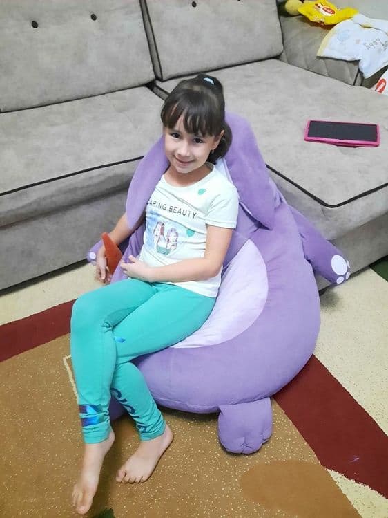 Кресло игрушка Кролик, Зайчик. Кресло мешок бин-бег бинбэг пуф beanbag — 5