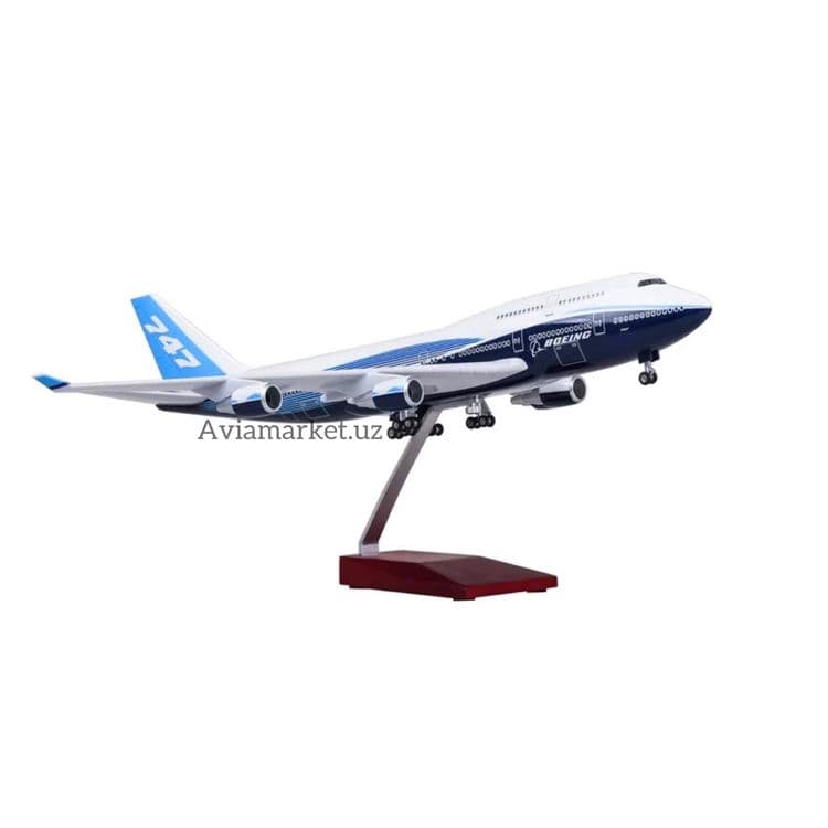 Самолет модель BOEING-747 с LED подсветкой отличный подарок Авиатору — 1