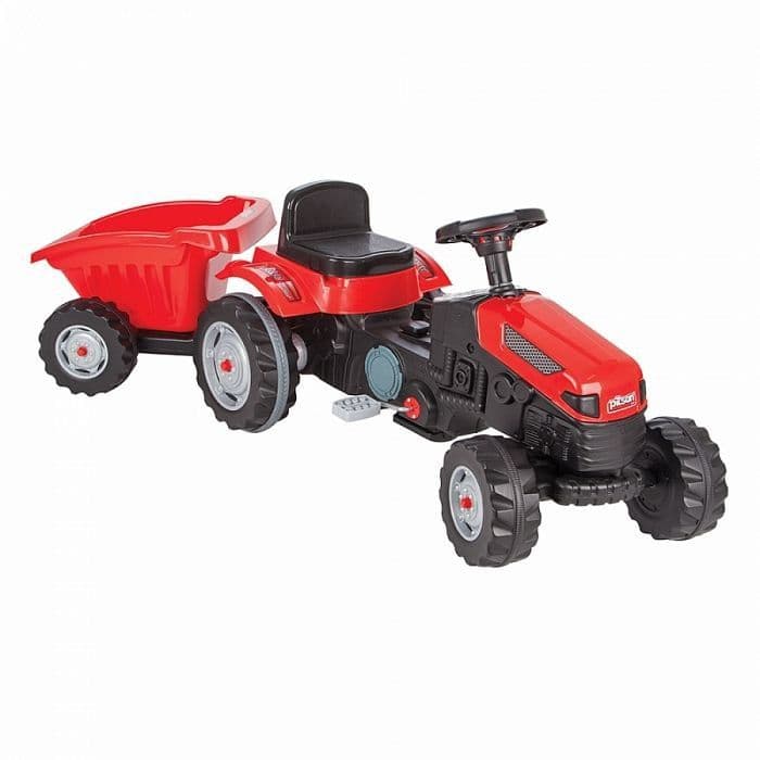 Педальная машина Tractor с прицепом Pilsan  Бесплатная Доставка — 11