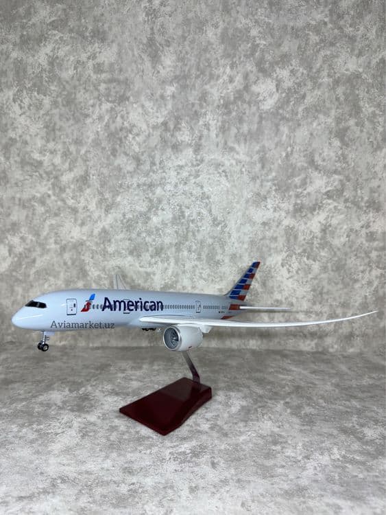 Самолет (Boeing 787-8 Dream Liner American) с LED подсветкой — 6