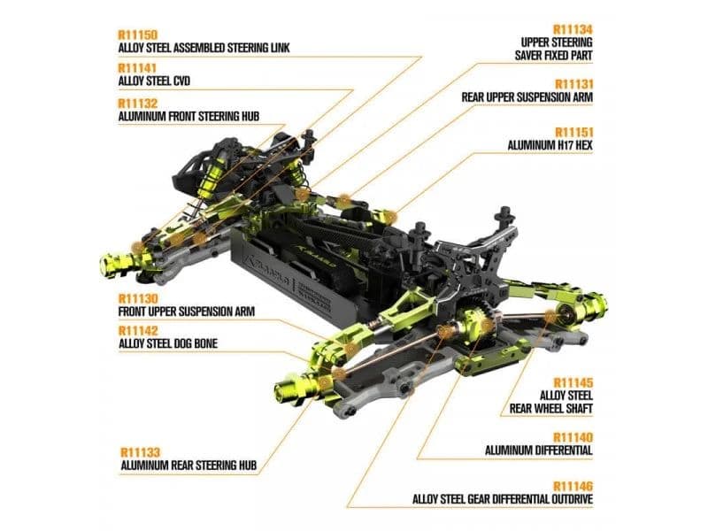 Rc car haqiqiysport hobby pubgdagiMashina firminni 1:10 temir uzatmali — 7