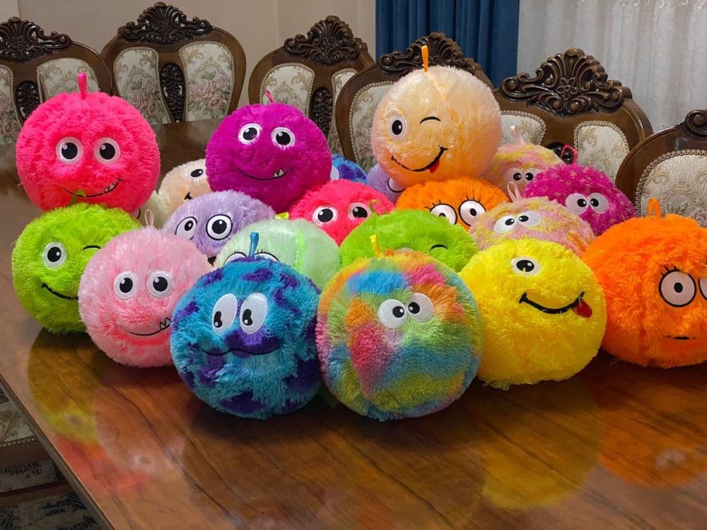 мяч, мяхкий мячик для детей, koptok, usti yumshoq ichi charm matosidan — 7