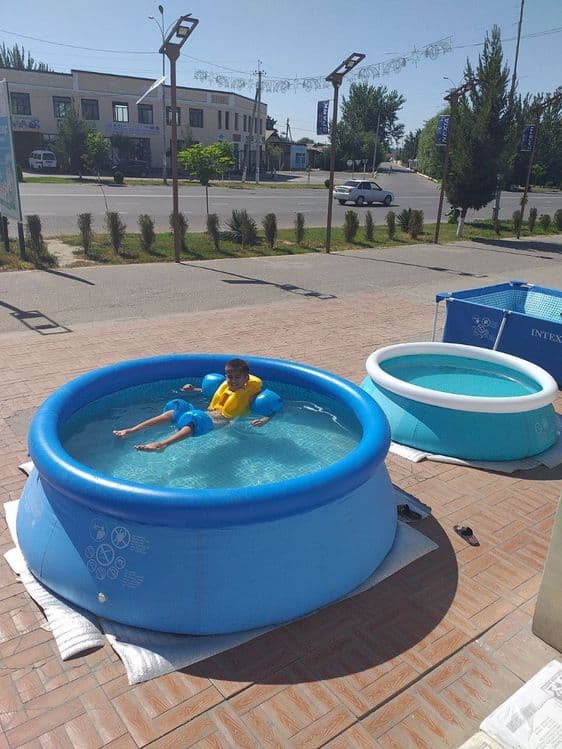 Intex Basseynlari endi arzon narxlarda Samarqand bo'ylab dastavka — 1