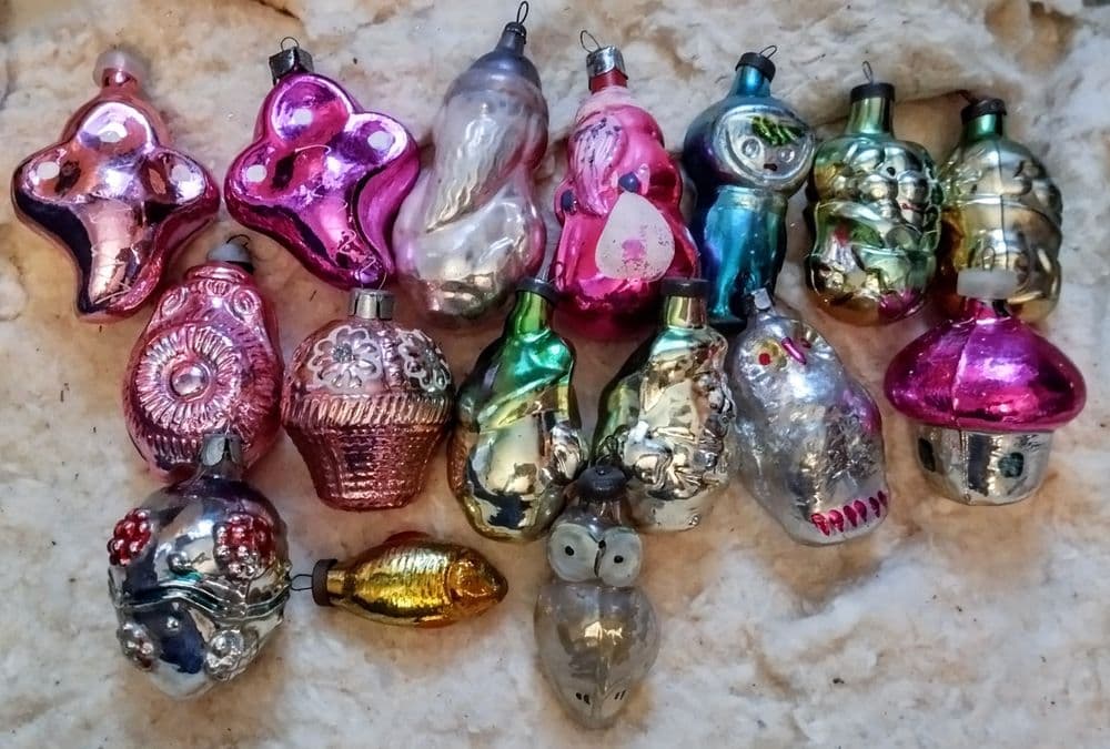елочные игрушки СССР  стеклянные — 5