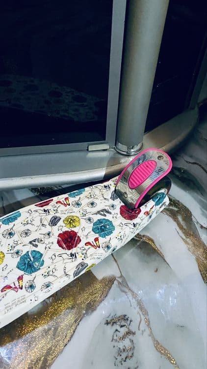 Детский самокат 3-10 лет. Металл. Бренд”Scooter”. 4 гелевых колеса. — 5