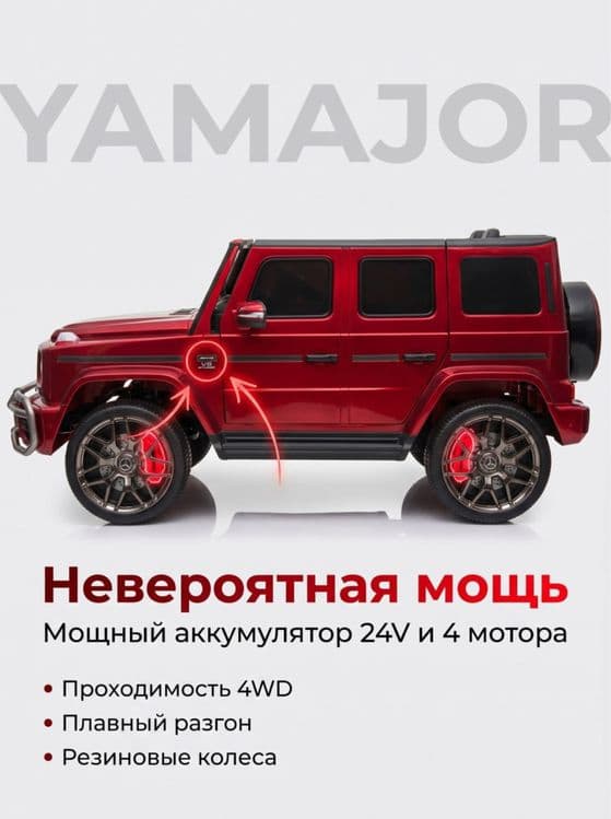 Детская электрокар (bolalar avtomashinasi letsenzionni) gelik g63 — 3