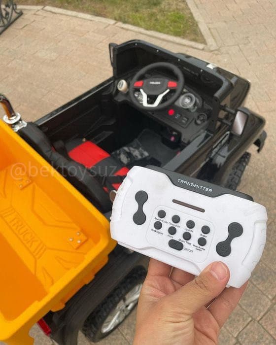 Детский грузовик самосвал 4x4 12V Bluetooth EVA колёса с пультом — 13