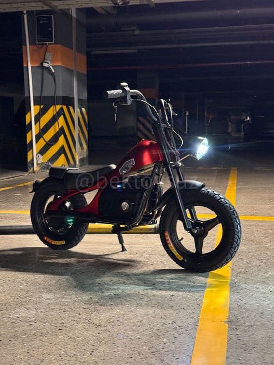 Детский мотоцикл Harley 24V 250W до 34 км/ч Bluetooth кожаное сиденье — 3