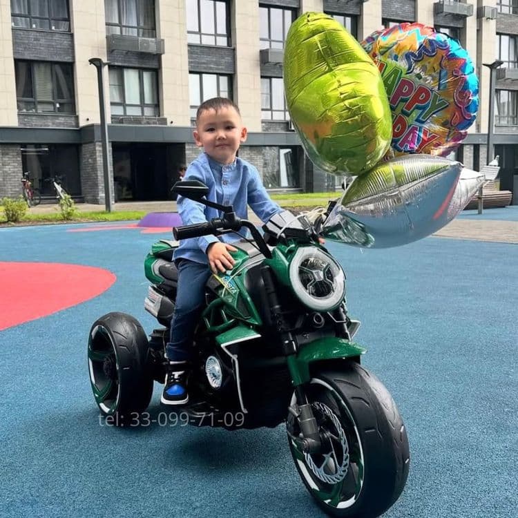 Детский мотоцикл Agusta ABM-9588, 12V с Bluetooth и EVA колеса 2-5 лет — 1