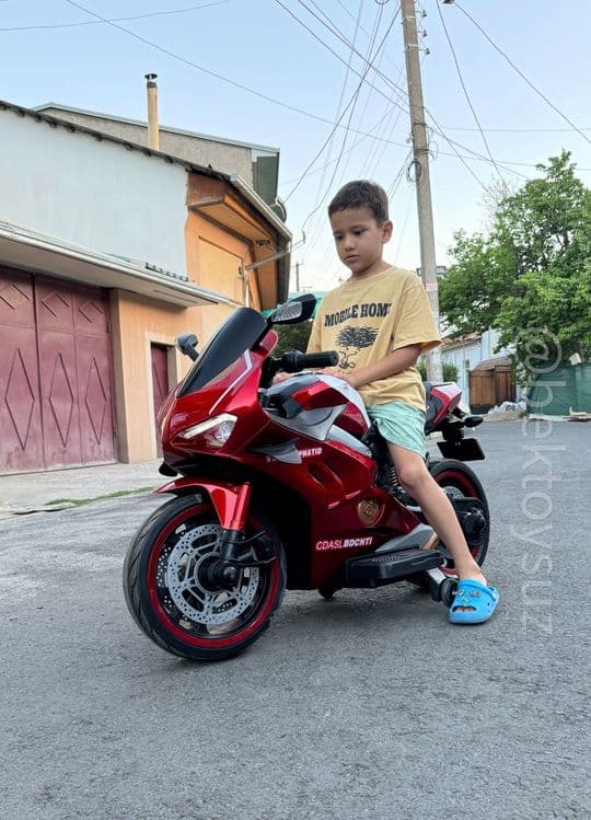 Детский мотоцикл Ducati V5 для детей 3-7 лет EVA колёса 24V до 30 кг — 1