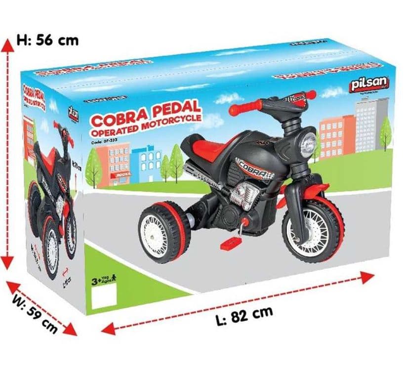 Мотоцикл Cobra с педальным управлением Pilsan-70х92х59 см Доставка ест — 6