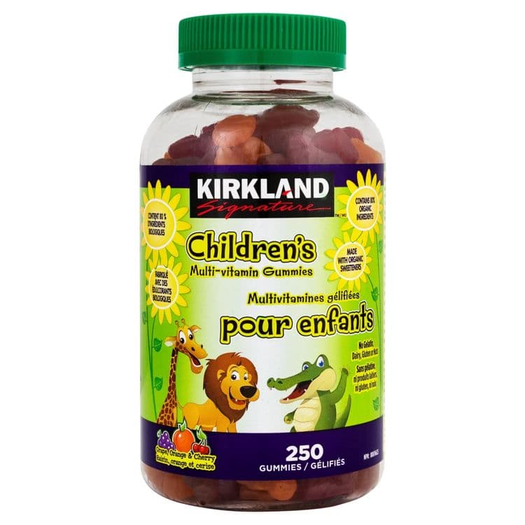 Детские Веганские Мультивитамины Kirkland Халол 250шт Без Желатина — 1