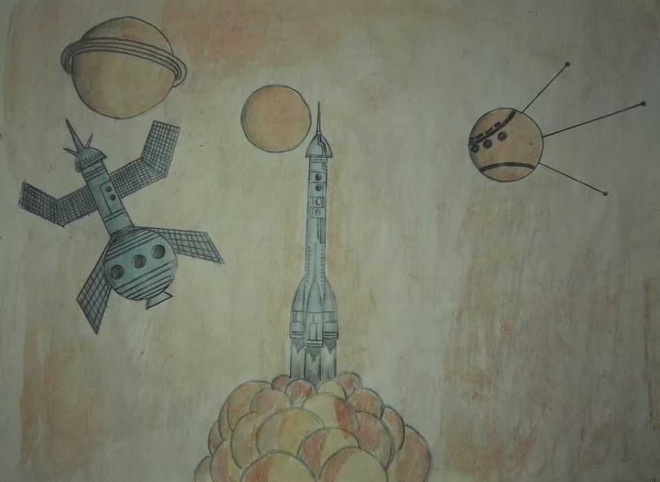 Альбом со школьными рисунками — 5