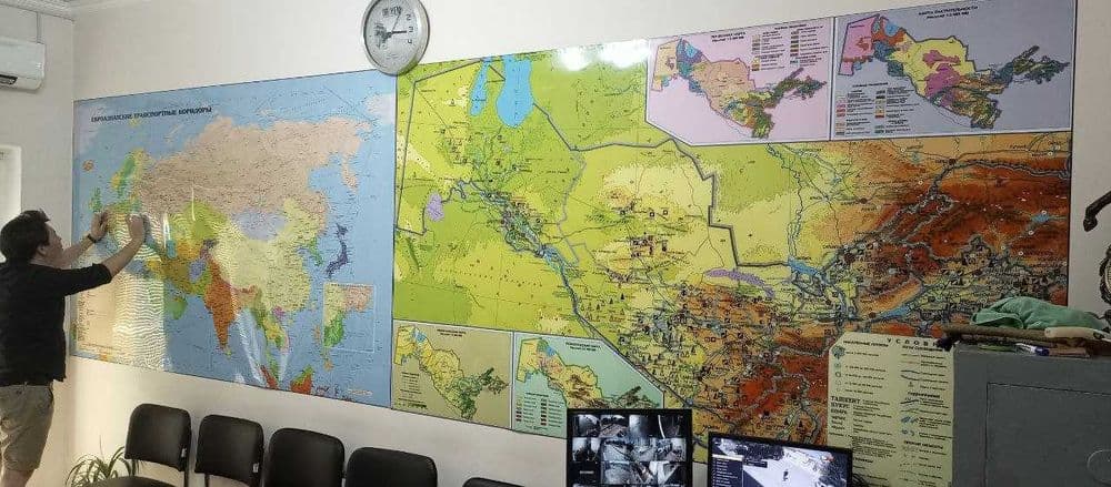 Большая карта мира на стену 250х150см (Интерьерная) — 8