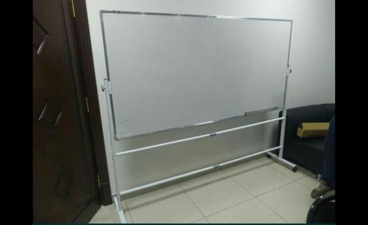 Доска меловая маркерная магнитная 120×90см. поворотная двухсторонняя — 2