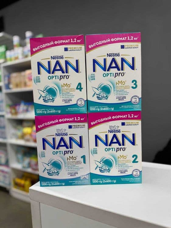 Nan 1,2,3,4, безлактозный, гипоаллергенный, тройной комфорт — 8