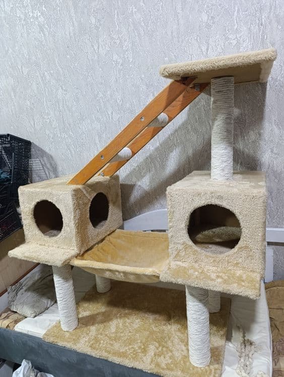 Котодомик когтеточка для кошек лежак 3 этажа — 2