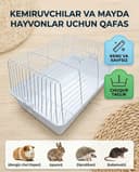 Kemiruvchilar va mayda hayvonlar uchun keng va chuqur qafas. Qafas.