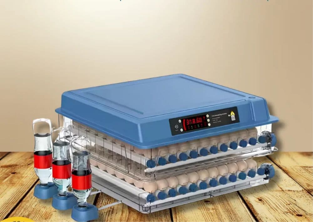 Inkubator avtomat 9/12/24/36/64/100/128/200, 12V va 220V dan ishlaydi — 9