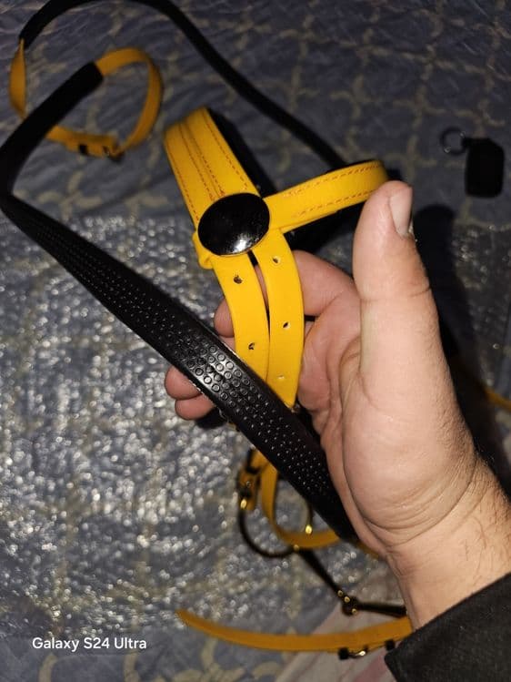 Уздечка для лошади юган jugan ot anjomlari uchun pvc kojadan toy — 2