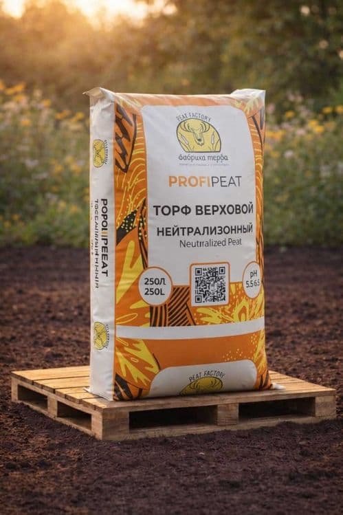 Торф верховой нейтрализованный «PROFIPEAT» (250 литров) — 1
