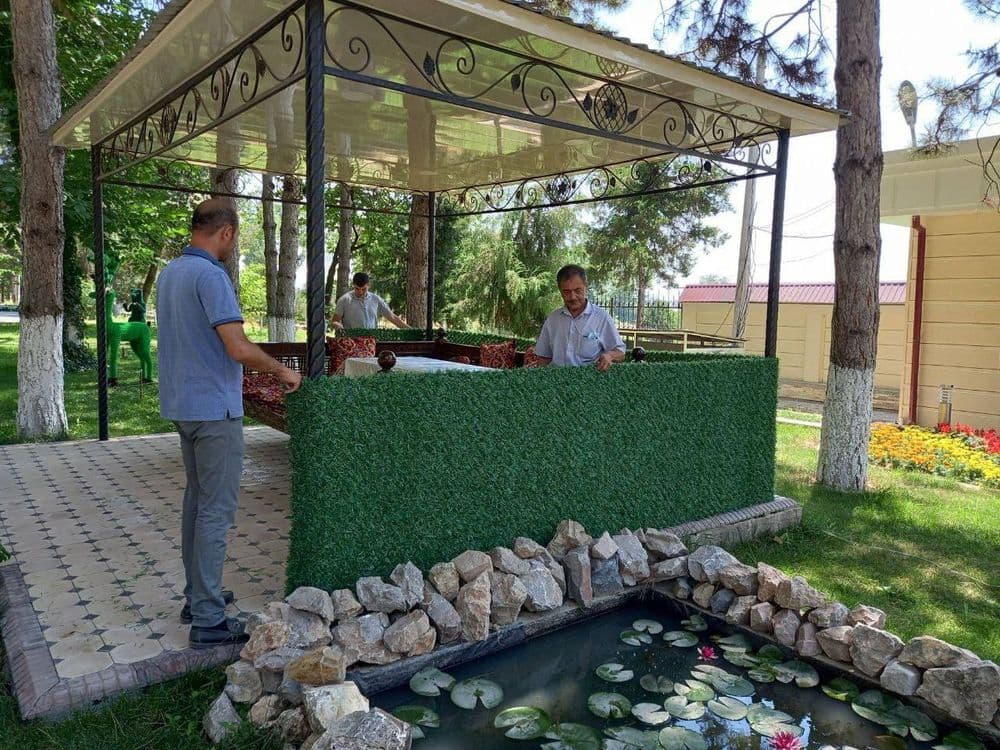 Искусственный кусты цветы для ограждение заборов озеленение — 1