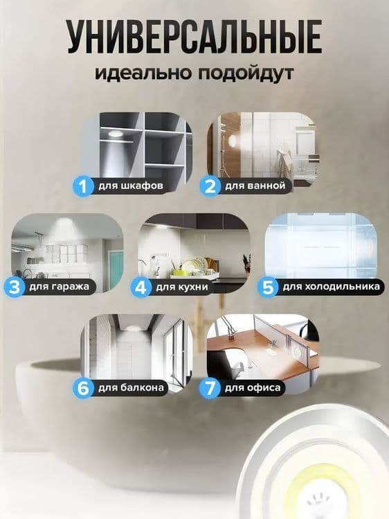 Светильник беспроводной, подвесной, ночник с пультом — 8