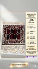 Qo‘l mehnati bilan to‘qilgan milliy gilamlar