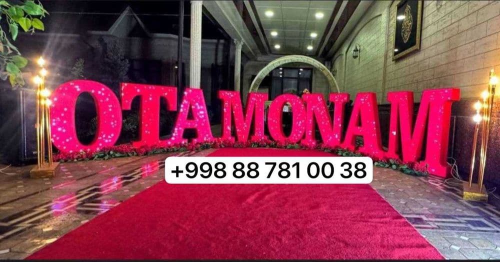 Oformleniya Roddom Tug'ilgan kun Marry me Suniy Gullar bilan bezatamiz — 9