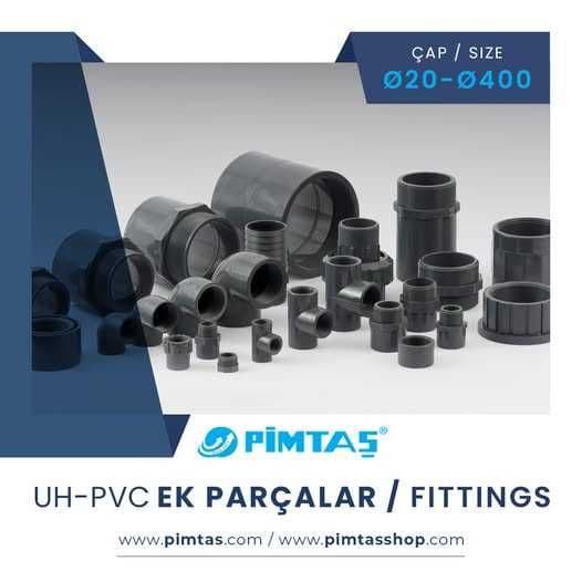 Трубы, фитинги и арматура ПВХ PVC-U, Pimtaş , для Бассейнов — 3