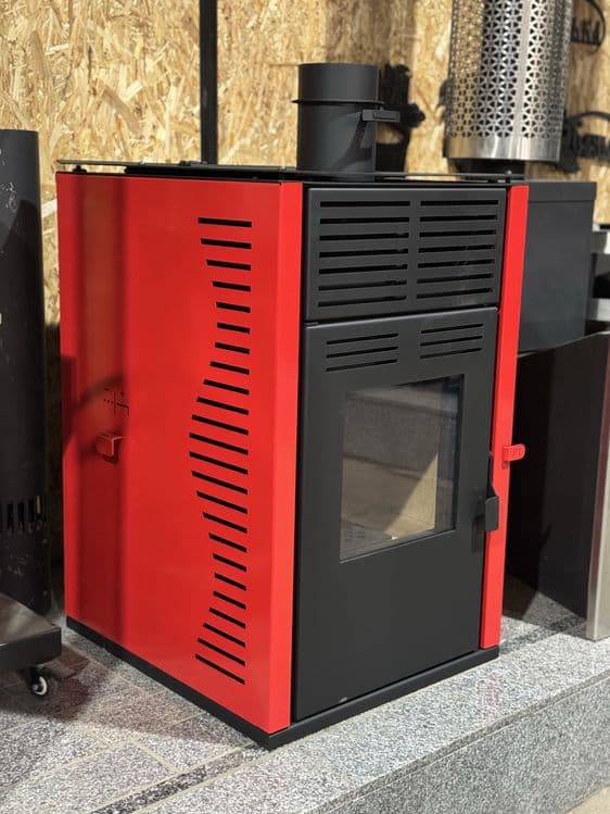 Печь пелетная Pro-820 для обогрева,отопление,обогрев,камин,утин,котёл — 7