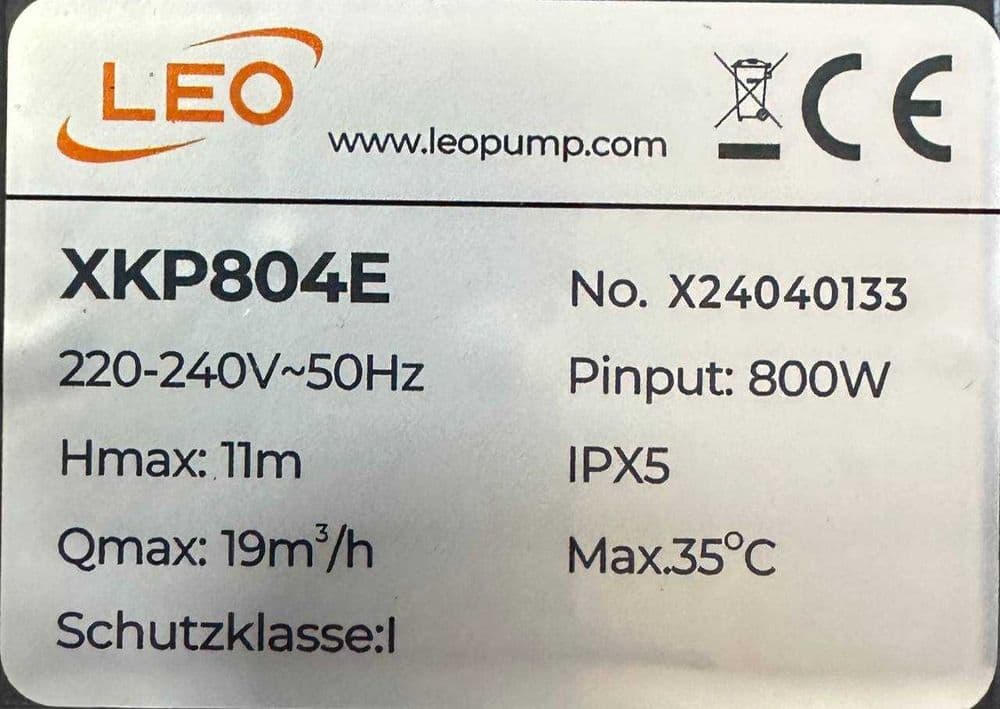 Бассейна Насос LEO 2 год гарантии — 5