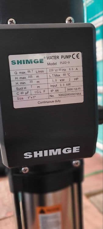 Многоступенчатий вертикальный центробежный насос PLD2-11 SHIMGE nasos — 5