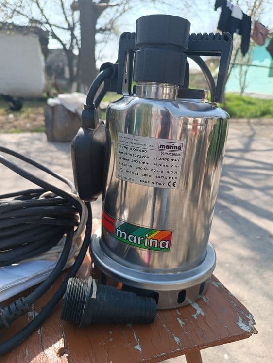 Насос новый водяной погружной Marina SXG 600 — 1
